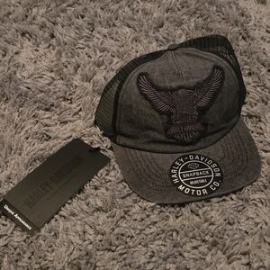 Harley-Davidson Charcoal and Black Mesh Cap